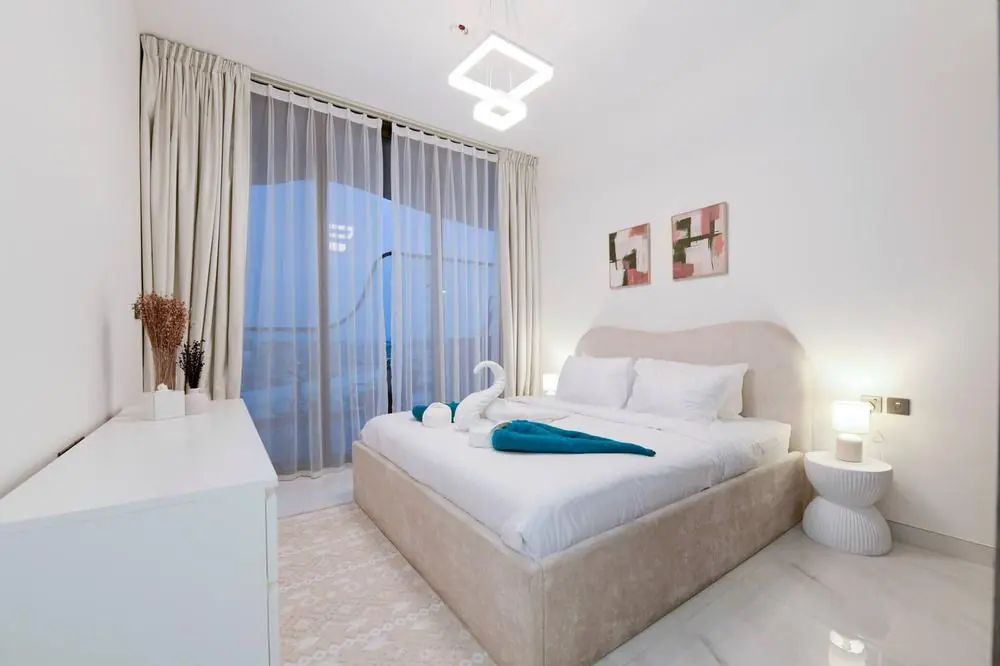 Master bedroom of the duplex
